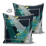 - Suet-K4000-Gorsel-1 - Realhomes Çift Taraflı Koyu Zeminde Mavi Çiçek Motifli Özel Tasarım Dijital Baskılı Modern Süet Yastık Kırlent Kılıfı Realhomes