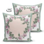 - Suet-K4006-Gorsel-1 - Realhomes Çift Taraflı Çiçek Çerçeve Motifli Özel Tasarım Dijital Baskılı Modern Süet Yastık Kırlent Kılıfı Realhomes
