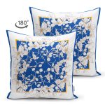 - Suet-K4008-Gorsel-1 - Realhomes Çift Taraflı Mavi Beyaz Zeminde Çiçekler Özel Tasarım Dijital Baskılı Modern Süet Yastık Kırlent Kılıfı Realhomes