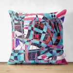 - Suet-K4010-Gorsel - Realhomes Çift Taraflı Karmaşık Geometrik Şekiller Özel Tasarım Dijital Baskılı Modern Süet Yastık Kırlent Kılıfı Realhomes