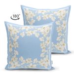 - Suet-K4011-Gorsel-1 - Realhomes Çift Taraflı Mavi Zeminde Beyaz Çiçek Motifli Özel Tasarım Dijital Baskılı Modern Süet Yastık Kırlent Kılıfı Realhomes