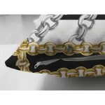 - Suet-K4017-Gorsel-2 - Realhomes Çift Taraflı Altın Zincir Desenli Özel Tasarım Dijital Baskılı Modern Süet Yastık Kırlent Kılıfı Realhomes