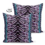 - Suet-K4030-Gorsel-1 - Realhomes Çift Taraflı Siyah Zeminde Leopar Motifli Özel Tasarım Dijital Baskılı Modern Süet Yastık Kırlent Kılıfı Realhomes