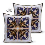 - Suet-K4034-Gorsel-1 - Realhomes Çift Taraflı Altın Zincir Desenli Özel Tasarım Dijital Baskılı Modern Süet Yastık Kırlent Kılıfı Realhomes