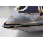 - Suet-K4034-Gorsel-2 - Realhomes Çift Taraflı Altın Zincir Desenli Özel Tasarım Dijital Baskılı Modern Süet Yastık Kırlent Kılıfı Realhomes