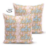 - Suet-K4036-Gorsel-1 - Realhomes Çift Taraflı Altın Zincir Desenli Özel Tasarım Dijital Baskılı Modern Süet Yastık Kırlent Kılıfı Realhomes