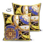 - Suet-K4041-Gorsel-1 - Realhomes Çift Taraflı Altın Zincir Desenli Tasarım Dijital Baskılı Modern Süet Yastık Kırlent Kılıfı Realhomes