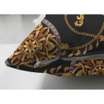 - Suet-K4042-Gorsel-2 - Realhomes Çift Taraflı Altın Zincir Desenli Tasarım Dijital Baskılı Modern Süet Yastık Kırlent Kılıfı Realhomes