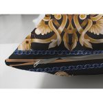 - Suet-K4048-Gorsel-2 - Realhomes Çift Taraflı Siyah Zeminde Altın Motifli Ve Özel Tasarım Dijital Baskılı Modern Süet Yastık Kırlent Kılıfı Realhomes