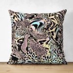 - Suet-K4051-Gorsel - Realhomes Çift Taraflı Renkli Leopar Desenli Özel Tasarım Dijital Baskılı Modern Süet Yastık Kırlent Kılıfı Realhomes