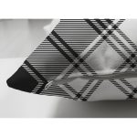 - Suet-K4053-Gorsel-2 - Realhomes Çift Taraflı Siyah Beyaz Ekose Motifli Özel Tasarım Dijital Baskılı Modern Süet Yastık Kırlent Kılıfı Realhomes