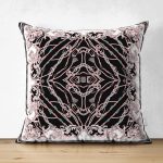 Çift Taraflı Halat Ve Kemer Motifli Özel Tasarım Dijital Baskılı Modern Süet Yastık Kırlent Kılıfı Realhomes