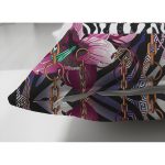 - Suet-K4055-Gorsel-2 - Realhomes Çift Taraflı Zincir Ve Çiçek Desenli Özel Tasarım Dijital Baskılı Modern Süet Yastık Kırlent Kılıfı Realhomes