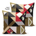 - Suet-K4061-Gorsel-1 - Realhomes Çift Taraflı Geometrik Desenli Özel Tasarım Dijital Baskılı Modern Süet Yastık Kırlent Kılıfı Realhomes