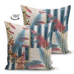 - Suet-K4072-Gorsel-1 - Realhomes Çift Taraflı Altın Ve Yaprak Desenli Özel Tasarım Dijital Baskılı Modern Süet Yastık Kırlent Kılıfı Realhomes