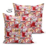 - Suet-K4074-Gorsel-1 - Realhomes Çift Taraflı Geometrik Çerçeveli Çiçek Motifli Özel Tasarım Dijital Baskılı Modern Süet Yastık Kırlent Kılıfı Realhomes