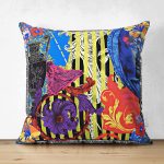 - Suet-K4080-Gorsel - Realhomes Çift Taraflı Antik Yunan Motifli Özel Tasarım Dijital Baskılı Modern Süet Yastık Kırlent Kılıfı Realhomes