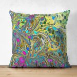 - Suet-K4081-Gorsel - Realhomes Çift Taraflı Ebru Sanatı Motifli Özel Tasarım Dijital Baskılı Modern Süet Yastık Kırlent Kılıfı Realhomes