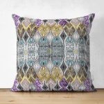 - Suet-K4085-Gorsel - Realhomes Çift Taraflı Geometrik Desenli Özel Tasarım Dijital Baskılı Modern Süet Yastık Kırlent Kılıfı Realhomes