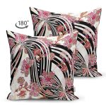 - Suet-K4086-Gorsel-1 - Realhomes Çift Taraflı Etnik Çiçek Desenli Özel Tasarım Dijital Baskılı Modern Süet Yastık Kırlent Kılıfı Realhomes