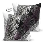 - Suet-K4087-Gorsel-1 - Realhomes Çift Taraflı Karmaşık Zikzak Motifli Özel Tasarım Dijital Baskılı Modern Süet Yastık Kırlent Kılıfı Realhomes