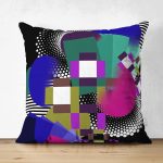 - Suet-K4089-Gorsel - Realhomes Çift Taraflı Renkli Karmaşık Geometrik Desenli Özel Tasarım Dijital Baskılı Modern Süet Yastık Kırlent Kılıfı Realhomes