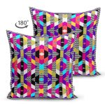 - Suet-K4093-Gorsel-1 - Realhomes Çift Taraflı Zikzak Zeminli Geometrik Motifli Özel Tasarım Dijital Baskılı Modern Süet Yastık Kırlent Kılıfı Realhomes