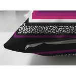 - Suet-K4097-Gorsel-2 - Realhomes Çift Taraflı Leopar Zemin Üzerinde Geometrik Motifli Özel Tasarım Dijital Baskılı Modern Süet Yastık Kırlent Kılıfı Realhomes