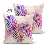 - Suet-K4099-Gorsel-1 - Realhomes Çift Taraflı Rengarenk Yaprak Desenli Özel Tasarım Dijital Baskılı Modern Süet Yastık Kırlent Kılıfı Realhomes