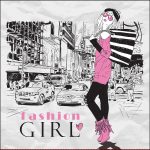 - Suet-K41-Gorsel - Realhomes Çift Taraflı Fashion Girl Dijital Baskılı Dekoratif Süet Yastık Kırlent Kılıfı Realhomes