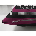 - Suet-K4111-Gorsel-2 - Realhomes Çift Taraflı Damalı Zeminde Çiçek Motifli Özel Tasarım Dijital Baskılı Modern Süet Yastık Kırlent Kılıfı Realhomes