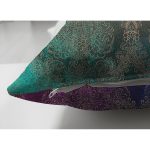 - Suet-K4114-Gorsel-2 - Realhomes Çift Taraflı Renkli Zeminde Damask Motifli Özel Tasarım Dijital Baskılı Modern Süet Yastık Kırlent Kılıfı Realhomes