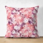 - Suet-K4115-Gorsel - Realhomes Çift Taraflı Soyut Çiçek Motifli Özel Tasarım Dijital Baskılı Modern Süet Yastık Kırlent Kılıfı Realhomes