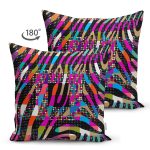 - Suet-K4119-Gorsel-1 - Realhomes Çift Taraflı Rengarenk Soyut Desenli Özel Tasarım Dijital Baskılı Modern Süet Yastık Kırlent Kılıfı Realhomes