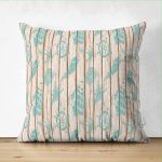 - Suet-K412-Gorsel - Realhomes Çift Taraflı Ahşap Zeminli Denizci Temalı Özel Tasarım Dijital Baskılı Modern Süet Yastık Kırlent Kılıfı Realhomes