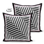 - Suet-K4123-Gorsel-1 - Realhomes Çift Taraflı Siyah Beyaz Geometrik Desenli Özel Tasarım Dijital Baskılı Modern Süet Yastık Kırlent Kılıfı Realhomes
