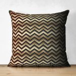 - Suet-K4132-Gorsel - Realhomes Çift Taraflı Zikzak Motifli Özel Tasarım Dijital Baskılı Modern Süet Yastık Kırlent Kılıfı Realhomes
