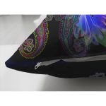 - Suet-K4134-Gorsel-2 - Realhomes Çift Taraflı Koyu Zeminde Etnik Desenli Özel Tasarım Dijital Baskılı Modern Süet Yastık Kırlent Kılıfı Realhomes