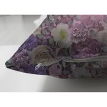 Çift Taraflı Çiçek Desenli Özel Tasarım Dijital Baskılı Modern Süet Yastık Kırlent Kılıfı Realhomes