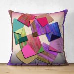 - Suet-K4140-Gorsel - Realhomes Çift Taraflı Soyut Ahşap Motifli Özel Tasarım Dijital Baskılı Modern Süet Yastık Kırlent Kılıfı Realhomes