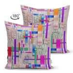 - Suet-K4142-Gorsel-1 - Realhomes Çift Taraflı Soyut Yaprak Desenli Özel Tasarım Dijital Baskılı Modern Süet Yastık Kırlent Kılıfı Realhomes