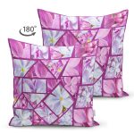 - Suet-K4149-Gorsel-1 - Realhomes Çift Taraflı Çiçekli Geometrik Motifli Özel Tasarım Dijital Baskılı Modern Süet Yastık Kırlent Kılıfı Realhomes