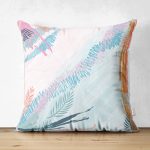 - Suet-K4151-Gorsel - Realhomes Çift Taraflı Modern Mavi ve Turuncu Tasarımlı Dijital Baskılı Süet Yastık Kırlent Kılıfı Realhomes