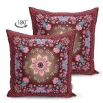 - Suet-K4156-Gorsel-1 - Realhomes Çift Taraflı Renkli Modern Çiçekler Özel Tasarım Süet Yastık Kırlent Kılıfı Realhomes