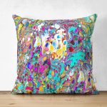 - Suet-K4161-Gorsel - Realhomes Çift Taraflı Renkli Suluboya Özel Tasarım Süet Yastık Kırlent Kılıfı Realhomes