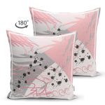 Çift Taraflı Modern Sanat Desenli Motifli Özel Tasarım Dijital Baskılı Modern Süet Yastık Kırlent Kılıfı Realhomes
