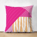 - Suet-K4163-Gorsel - Realhomes Çift Taraflı Abstract Geometrik Motifli Özel Tasarım Dijital Baskılı Modern Süet Yastık Kırlent Kılıfı Realhomes