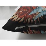 - Suet-K4174-Gorsel-2 - Realhomes Çift Taraflı Siyah ve Güllerin Uyumu Dijital Baskılı Süet Yastık Kırlent Kılıfı Realhomes