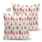 - Suet-K419-Gorsel-1 - Realhomes Çift Taraflı Cupcake Desenli Özel Tasarım Dijital Baskılı Modern Süet Yastık Kırlent Kılıfı Realhomes