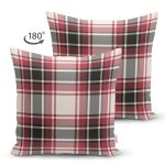 - Suet-K4196-Gorsel-1 - Realhomes Çift Taraflı Modern Ekose Tasarımlı Süet Yastık Kırlent Kılıfı Realhomes